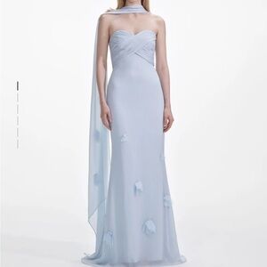 Self Portrait Georgette blue gown